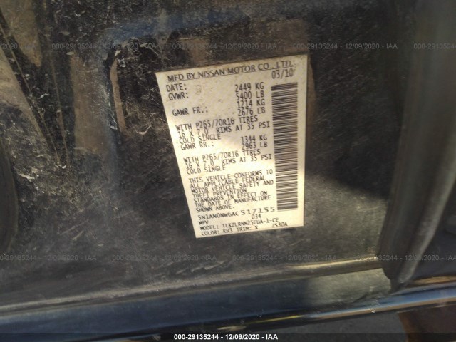 Photo 8 VIN: 5N1AN0NW6AC517155 - NISSAN XTERRA 