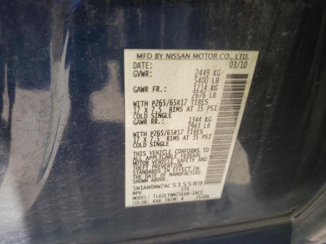 Photo 12 VIN: 5N1AN0NW7AC515589 - NISSAN XTERRA OFF 