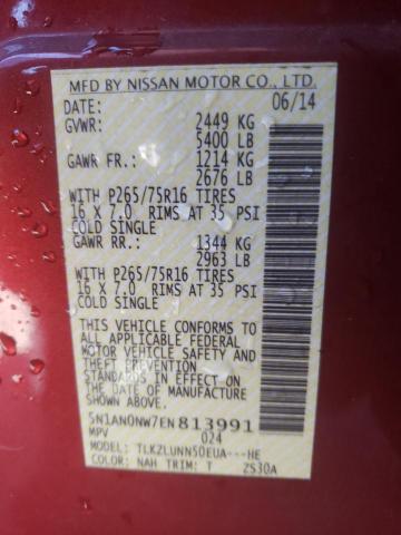 Photo 12 VIN: 5N1AN0NW7EN813991 - NISSAN XTERRA X 