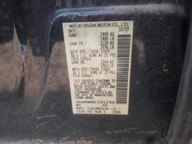 Photo 11 VIN: 5N1AN0NW8AC505296 - NISSAN XTERRA 