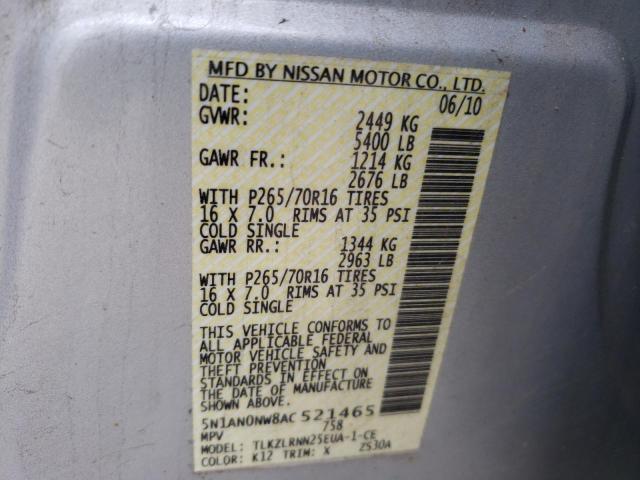 Photo 9 VIN: 5N1AN0NW8AC521465 - NISSAN XTERRA OFF 