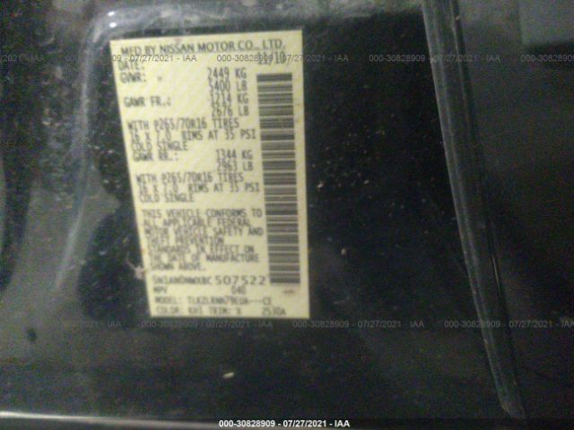 Photo 8 VIN: 5N1AN0NWXBC507522 - NISSAN XTERRA 