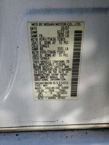 Photo 13 VIN: 5N1AR18B28C633501 - NISSAN PATHFINDER 