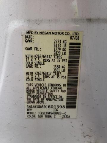 Photo 12 VIN: 5N1AR18B59C601398 - NISSAN PATHFINDER 