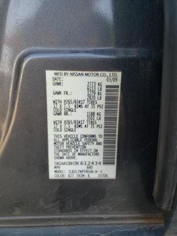 Photo 9 VIN: 5N1AR18B59C612434 - NISSAN PATHFINDER 