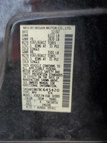 Photo 12 VIN: 5N1AR18B78C645420 - NISSAN PATHFINDER 