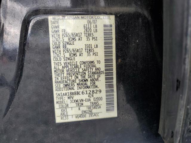 Photo 12 VIN: 5N1AR18B88C612829 - NISSAN PATHFINDER 