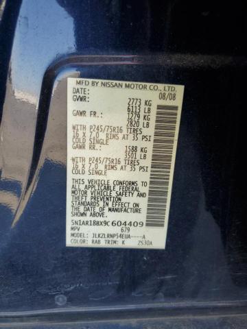 Photo 11 VIN: 5N1AR18BX9C604409 - NISSAN PATHFINDER 