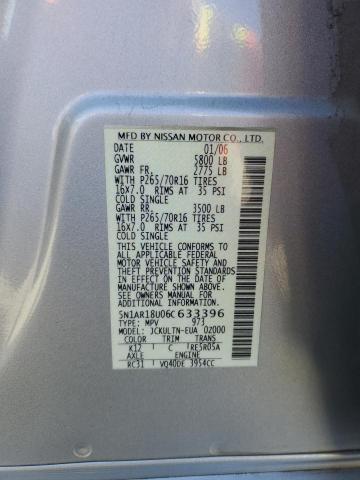 Photo 12 VIN: 5N1AR18U06C633396 - NISSAN PATHFINDER 