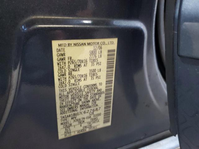 Photo 12 VIN: 5N1AR18U17C627687 - NISSAN PATHFINDER 