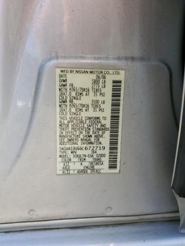 Photo 11 VIN: 5N1AR18U66C672719 - NISSAN PATHFINDER 