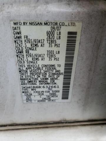 Photo 11 VIN: 5N1AR18U68C632661 - NISSAN PATHFINDER 