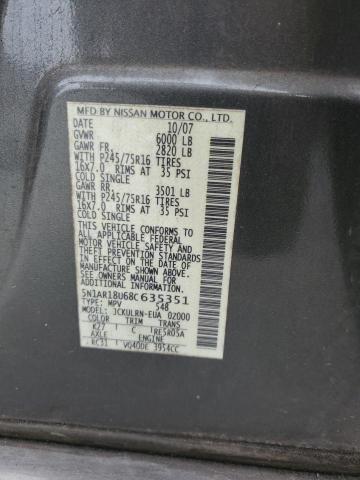 Photo 13 VIN: 5N1AR18U68C635351 - NISSAN PATHFINDER 