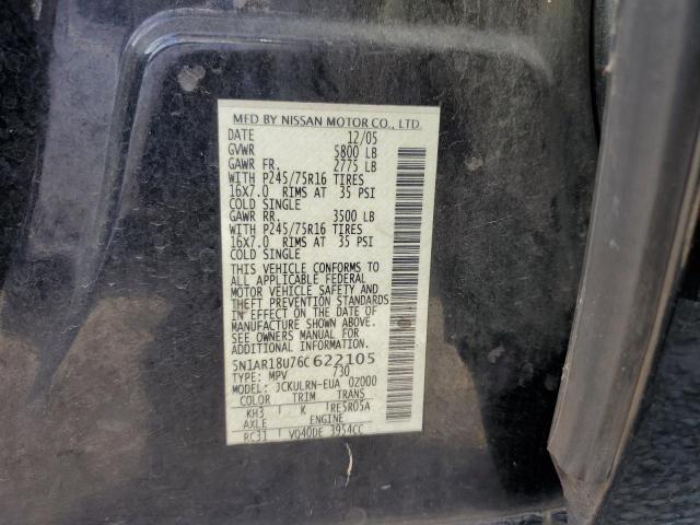 Photo 13 VIN: 5N1AR18U76C622105 - NISSAN PATHFINDER 