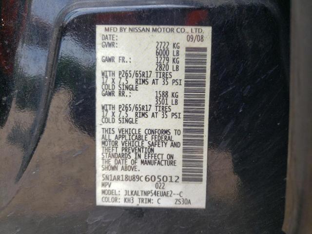 Photo 11 VIN: 5N1AR18U89C605012 - NISSAN PATHFINDER 