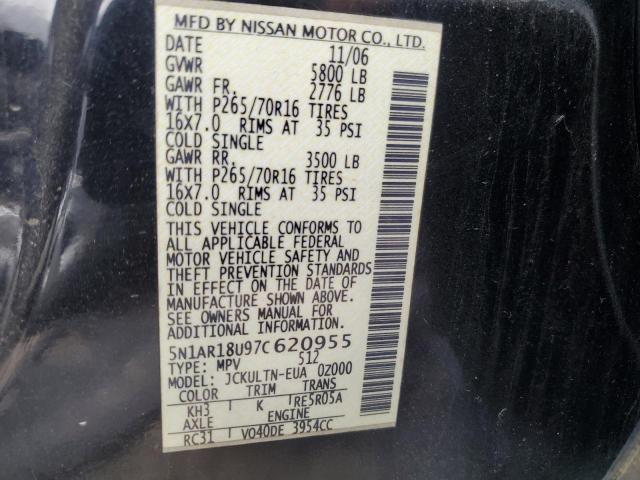 Photo 12 VIN: 5N1AR18U97C620955 - NISSAN PATHFINDER 