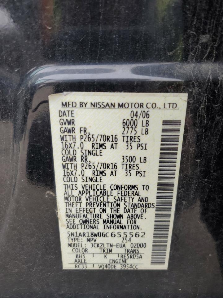 Photo 12 VIN: 5N1AR18W06C655562 - NISSAN PATHFINDER 