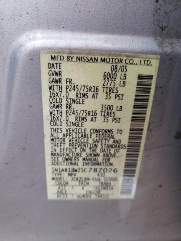 Photo 11 VIN: 5N1AR18W25C787026 - NISSAN PATHFINDER 