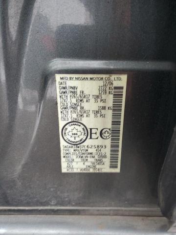 Photo 13 VIN: 5N1AR18W37C625893 - NISSAN PATHFINDER 