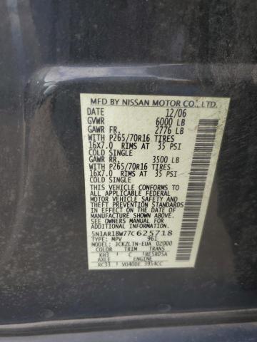 Photo 12 VIN: 5N1AR18W77C625718 - NISSAN PATHFINDER 