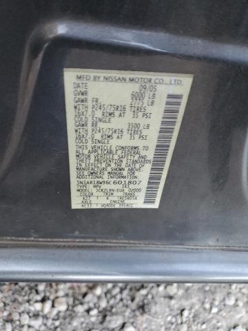 Photo 11 VIN: 5N1AR18W96C601807 - NISSAN PATHFINDER 