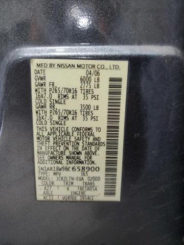 Photo 12 VIN: 5N1AR18W96C658900 - NISSAN PATHFINDER 