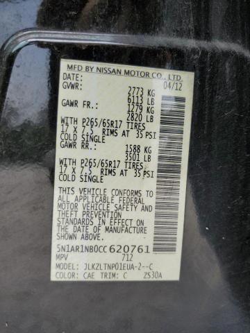 Photo 11 VIN: 5N1AR1NB0CC620761 - NISSAN PATHFINDER 