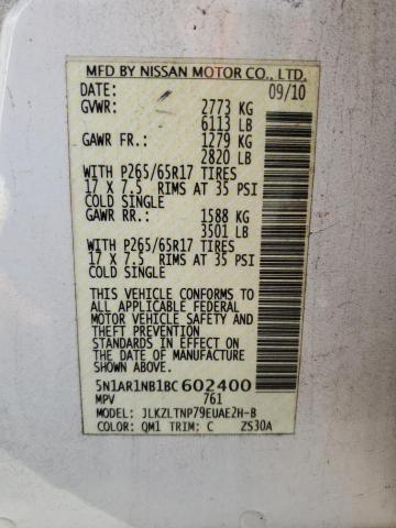 Photo 12 VIN: 5N1AR1NB1BC602400 - NISSAN PATHFINDER 