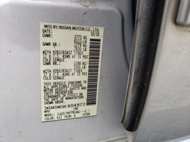 Photo 12 VIN: 5N1AR1NB1BC604972 - NISSAN PATHFINDER 