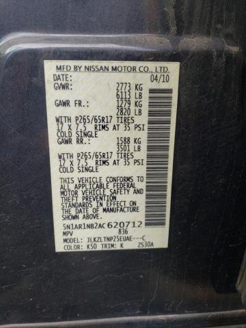 Photo 9 VIN: 5N1AR1NB2AC620712 - NISSAN PATHFINDER 