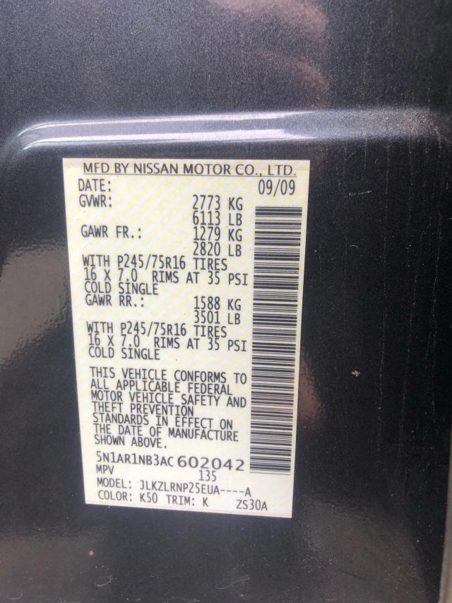 Photo 9 VIN: 5N1AR1NB3AC602042 - NISSAN PATHFINDER 