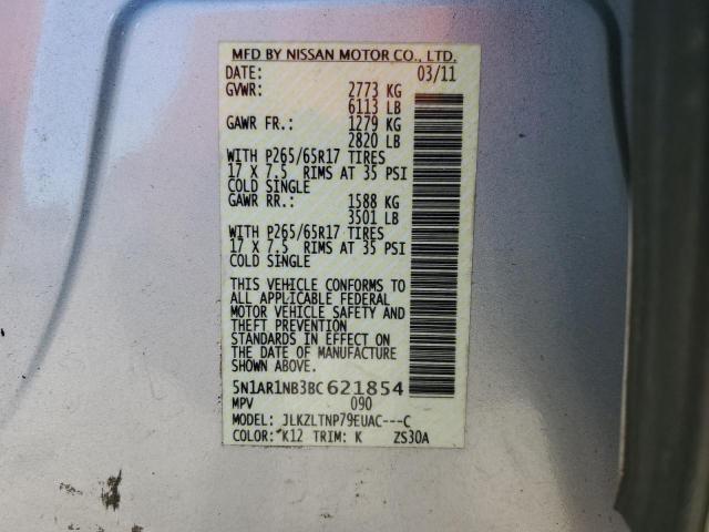 Photo 13 VIN: 5N1AR1NB3BC621854 - NISSAN PATHFINDER 