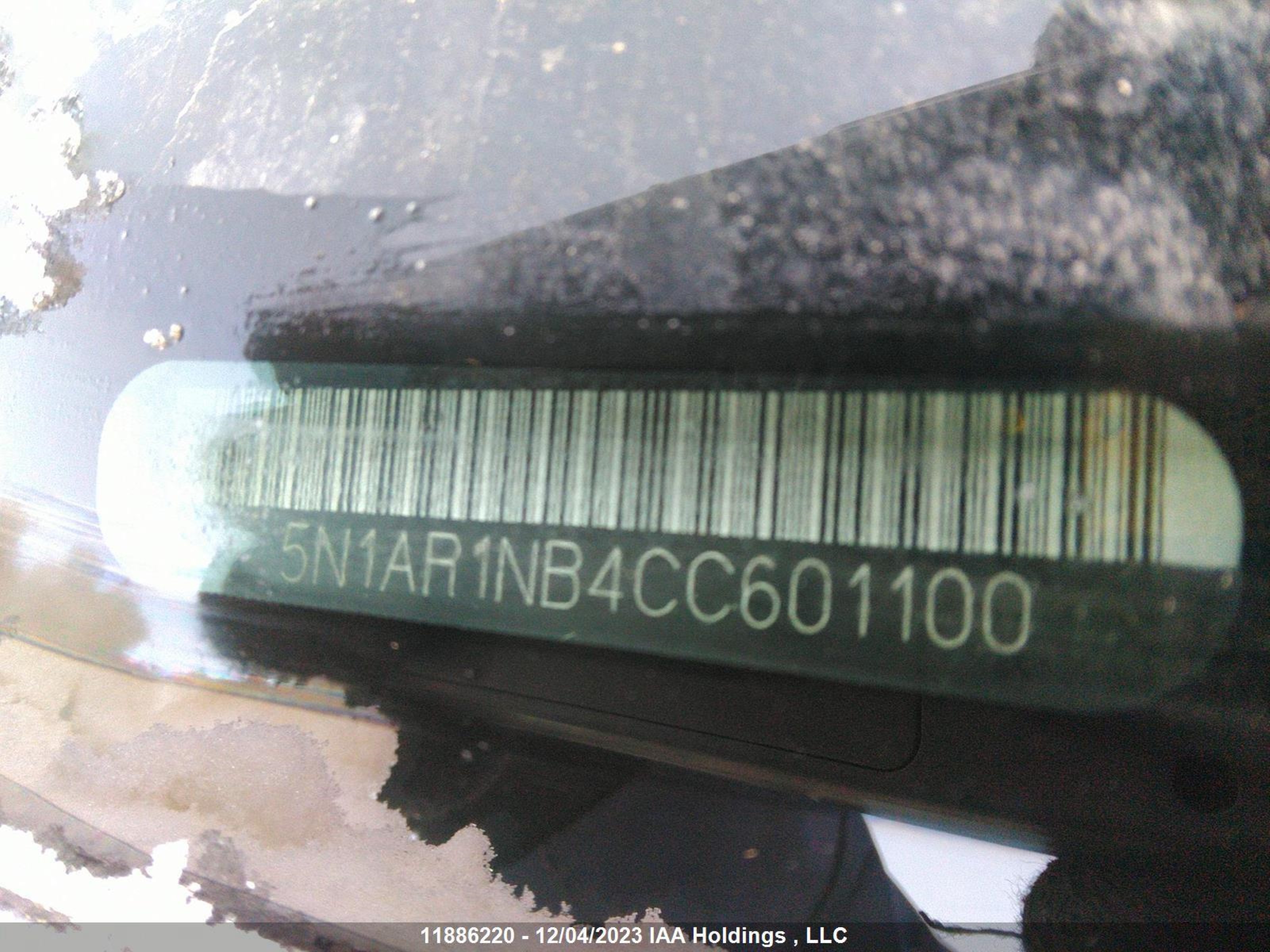 Photo 8 VIN: 5N1AR1NB4CC601100 - NISSAN PATHFINDER 