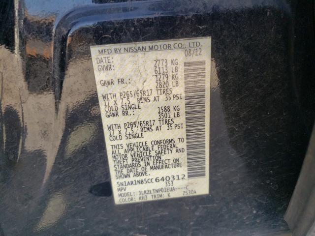 Photo 9 VIN: 5N1AR1NB5CC640312 - NISSAN PATHFINDER 