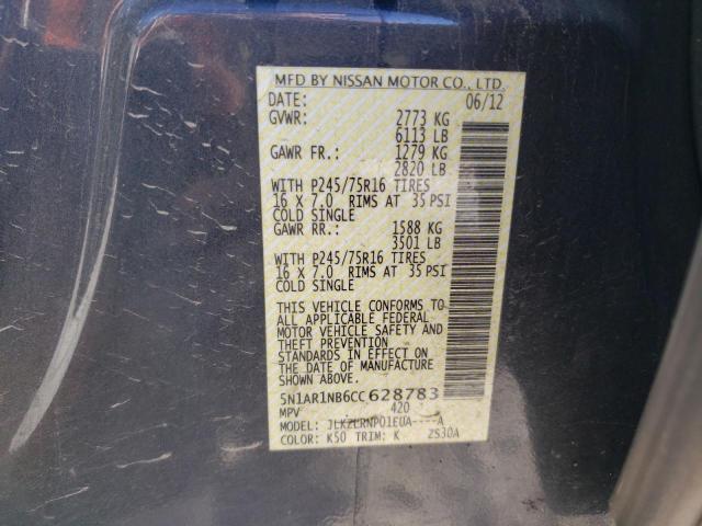 Photo 12 VIN: 5N1AR1NB6CC628783 - NISSAN PATHFINDER 