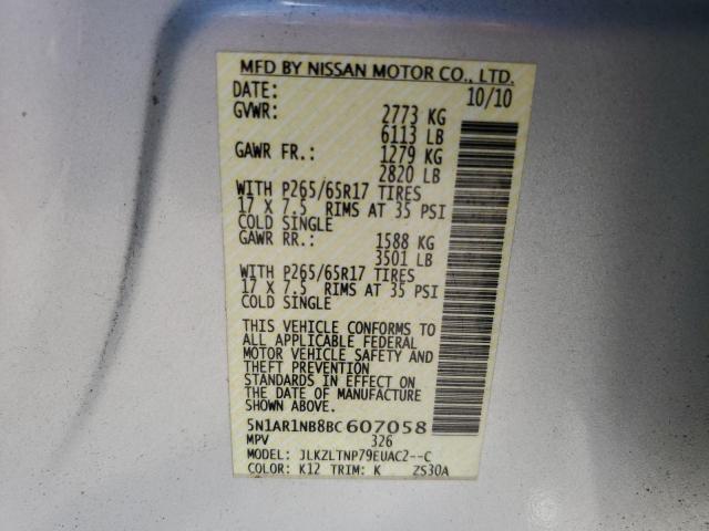 Photo 13 VIN: 5N1AR1NB8BC607058 - NISSAN PATHFINDER 