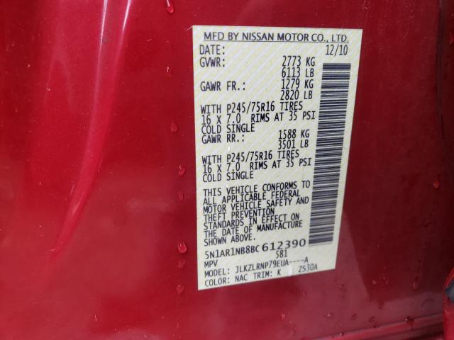 Photo 9 VIN: 5N1AR1NB8BC612390 - NISSAN PATHFINDER 