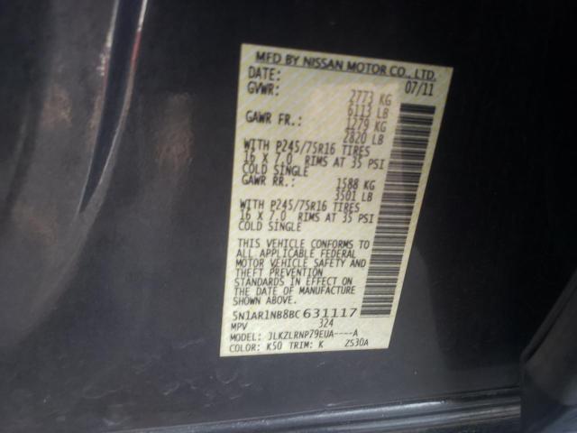 Photo 13 VIN: 5N1AR1NB8BC631117 - NISSAN PATHFINDER 