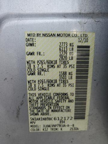 Photo 12 VIN: 5N1AR1NB9BC612172 - NISSAN PATHFINDER 