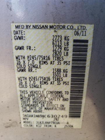 Photo 12 VIN: 5N1AR1NB9BC630249 - NISSAN PATHFINDER 