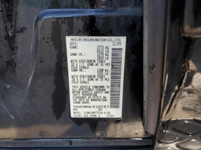 Photo 12 VIN: 5N1AR1NBXAC610283 - NISSAN PATHFINDER 