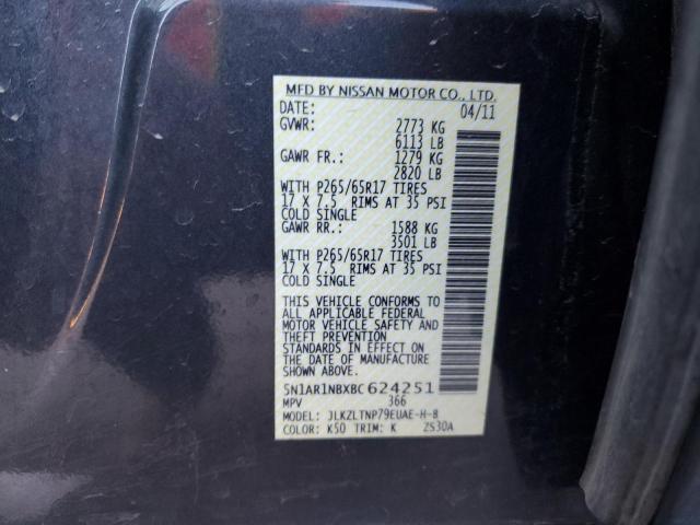 Photo 13 VIN: 5N1AR1NBXBC624251 - NISSAN PATHFINDER 