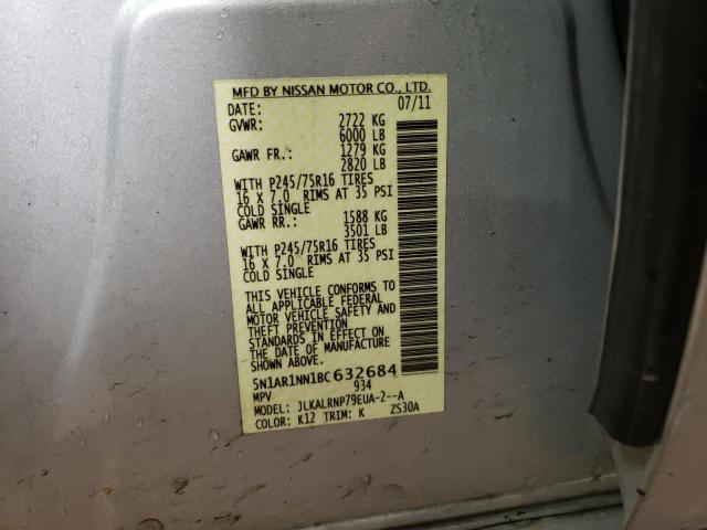 Photo 9 VIN: 5N1AR1NN1BC632684 - NISSAN PATHFINDER 