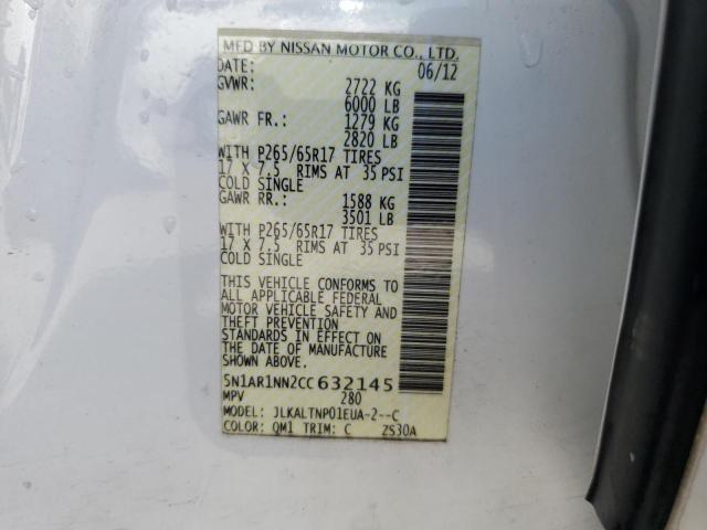 Photo 13 VIN: 5N1AR1NN2CC632145 - NISSAN PATHFINDER 