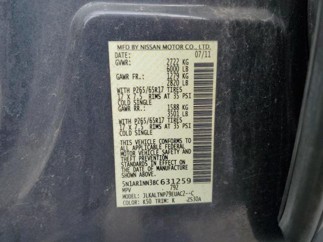 Photo 12 VIN: 5N1AR1NN3BC631259 - NISSAN PATHFINDER 