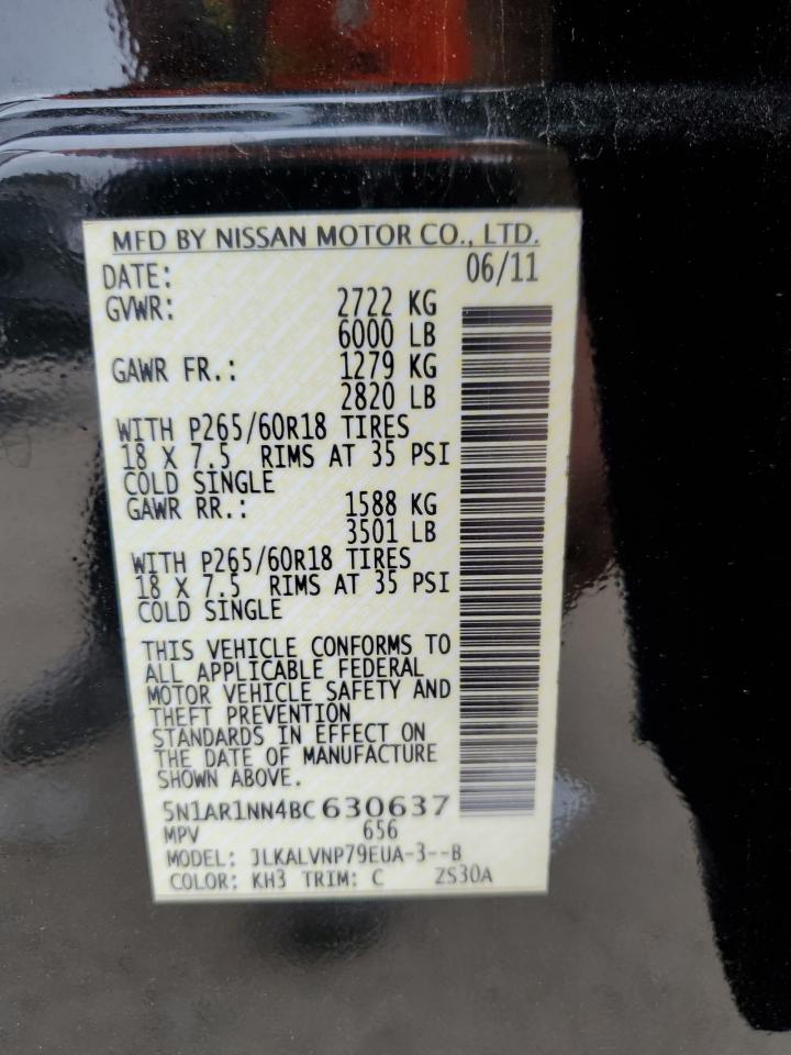 Photo 12 VIN: 5N1AR1NN4BC630637 - NISSAN PATHFINDER 