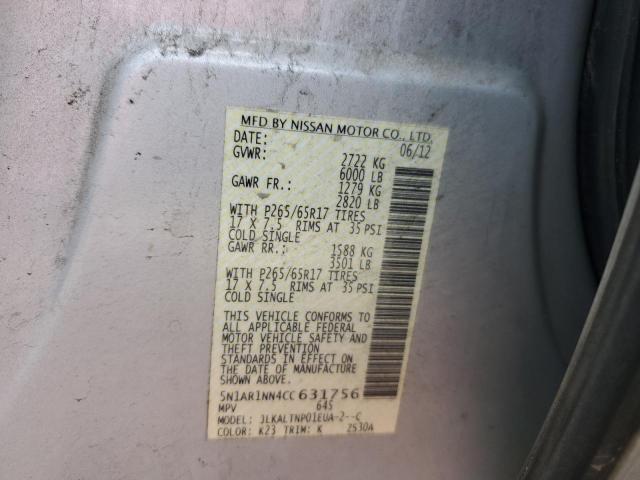 Photo 12 VIN: 5N1AR1NN4CC631756 - NISSAN PATHFINDER 