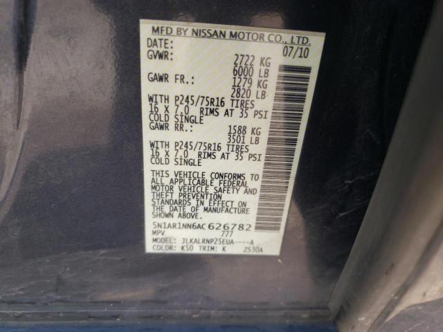 Photo 11 VIN: 5N1AR1NN6AC626782 - NISSAN PATHFINDER 