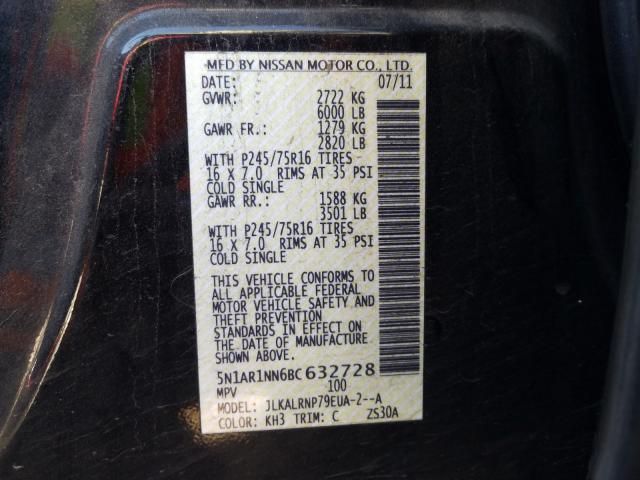 Photo 9 VIN: 5N1AR1NN6BC632728 - NISSAN PATHFINDER 