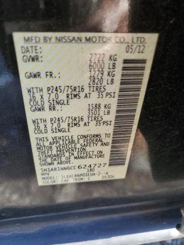 Photo 12 VIN: 5N1AR1NN6CC624727 - NISSAN PATHFINDER 